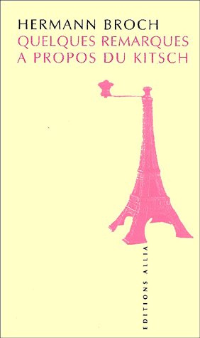 Quelques remarques à propos du kitsch