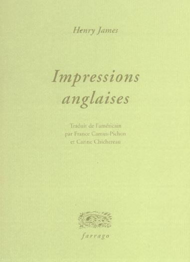 Impressions anglaises
