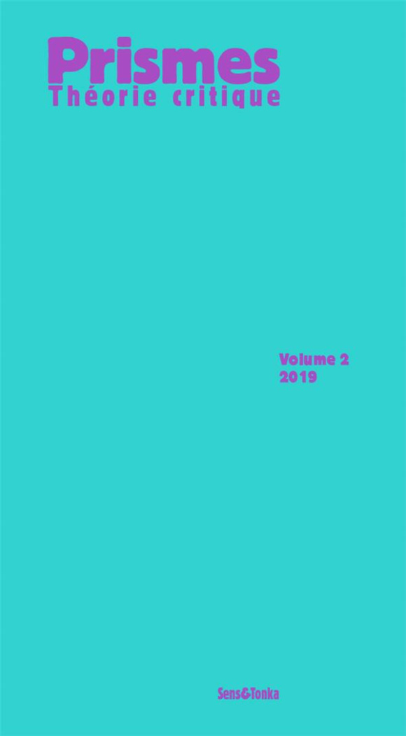 Prismes. Théorie critique N° 2/2019