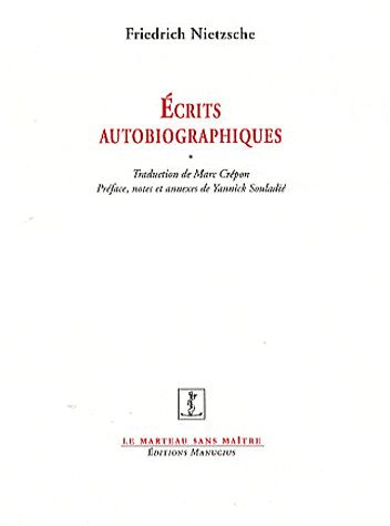ECRITS AUTOBIOGRAPHIQUES
