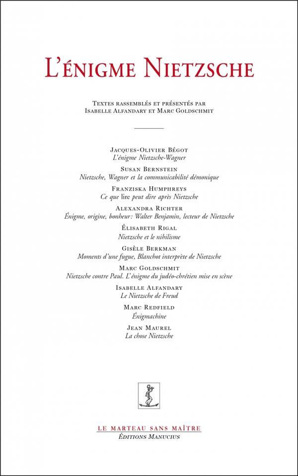 L'ENIGME NIETZSCHE