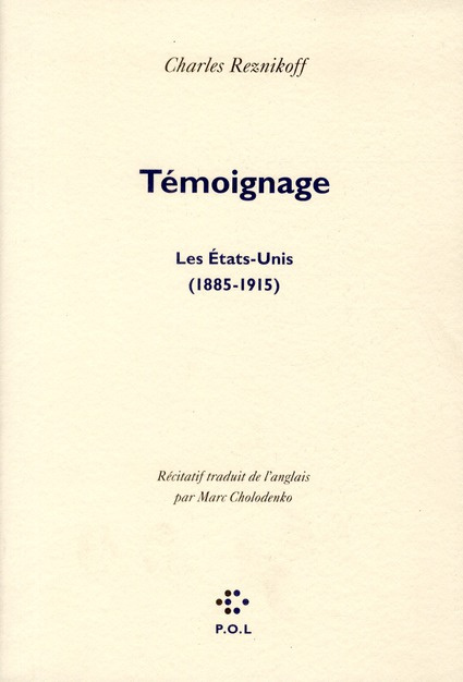 Témoignage. Les Etats-Unis (1885-1915)