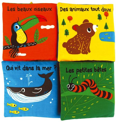 La ronde des animaux / 4 livres-tissu