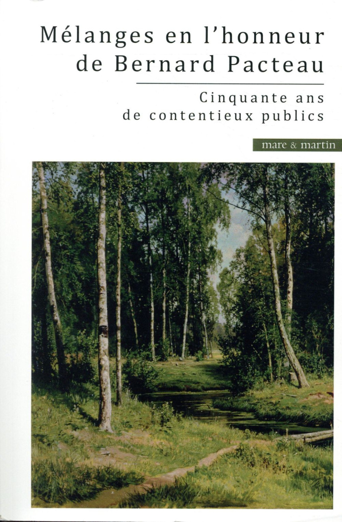 Mélanges en l'honneur de Bernard Pacteau