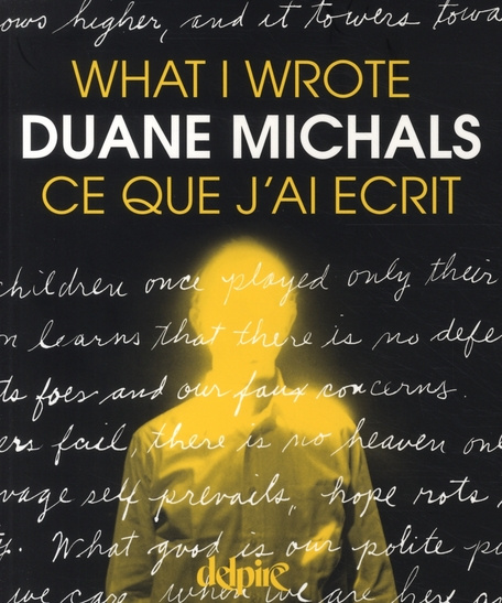 Ce que j'ai écrit. Edition bilingue français-anglais
