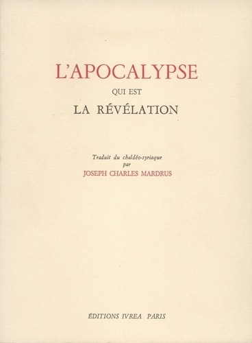 L'Apocalypse qui est la révélation