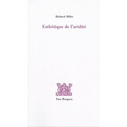 Esthétique de l'aridité