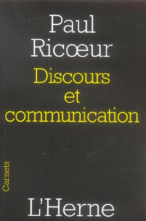 Discours et communication