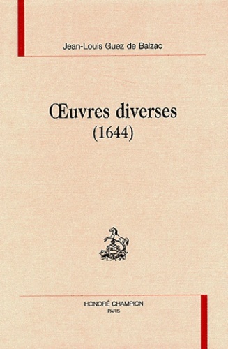 OEUVRES DIVERSES (1644).