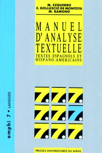 MANUEL D'ANALYSE TEXTUELLE. Textes espagnols et hispano-américains