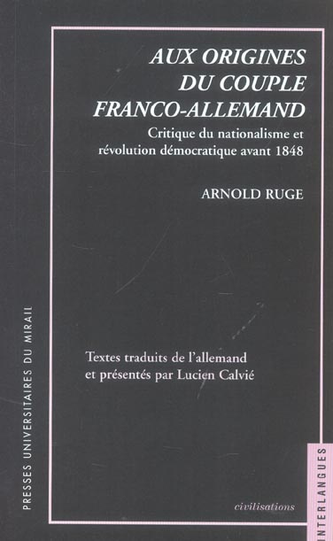 Aux origines du couple franco-allemand. Critique du nationalisme et révolution démocratique avant 18
