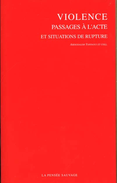 Violence, passages à l'acte et situations de rupture