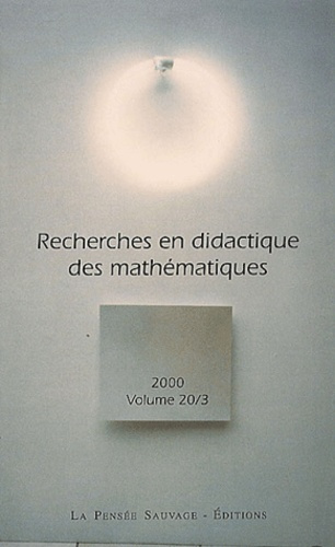 Recherches en didactique des mathématiques Volume 20/3 N° 60