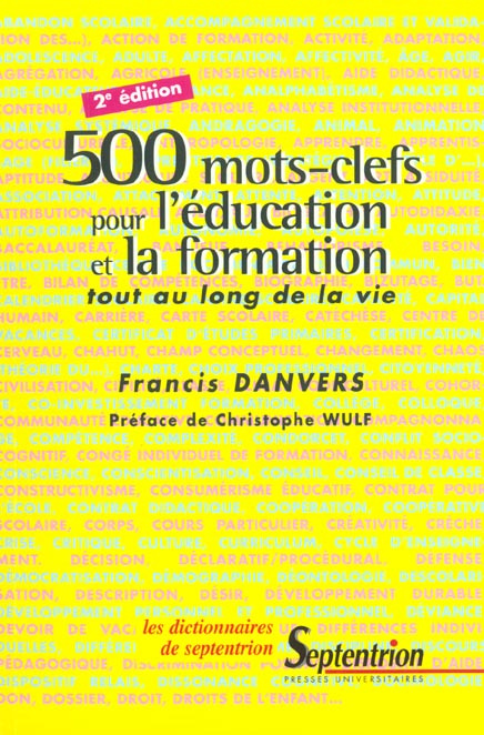 500 mots-clefs pour l'éducation et la formation tout au long de la vie. 2ème édition