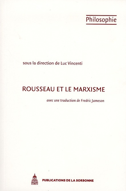ROUSSEAU ET LE MARXISME