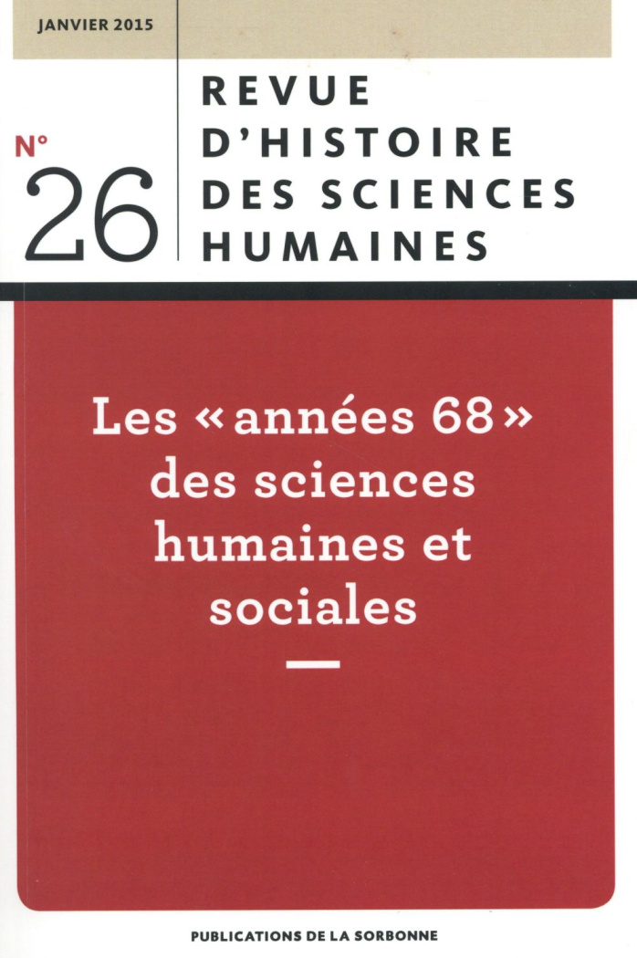 ANNEES 68 DES SCIENCES HUMAINES ET SOCIALES