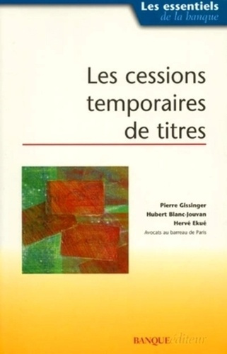 CESSIONS TEMPORAIRES DE TITRES