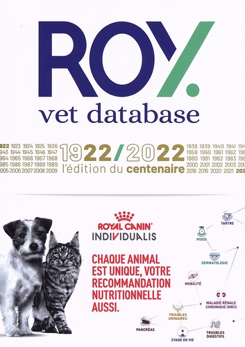 Roy vet database. 1922/2022 l'édition du centenaire, 94e édition