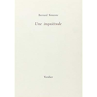 Une inquiétude