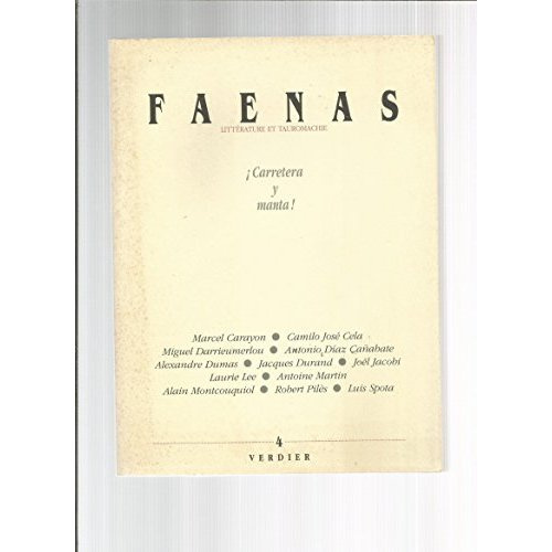 FAENAS NUMERO 4 : CARRETERA Y MANTA