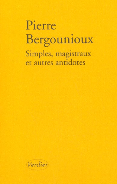 Simple , magistraux et autres antidotes