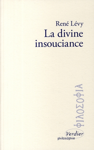 La divine insouciance. Etudes des doctrines de la providence d'après Maïmonide