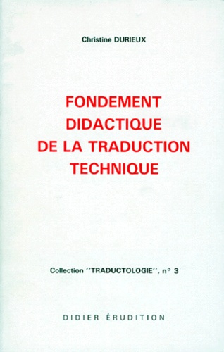 Fondement didactique de la traduction technique