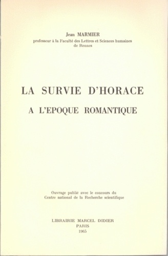 La Survie d'Horace à l'époque romantique