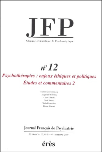 JFP 12 - PSYCHOTHERAPIES 2EME PARTIE