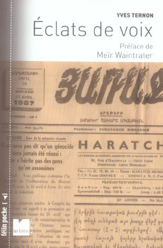 ECLATS DE VOIX - RECUEIL DE TEXTES, 1974-2005