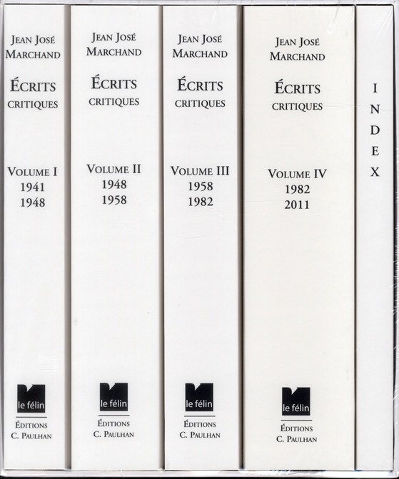 ECRITS CRITIQUES - 1941-2011