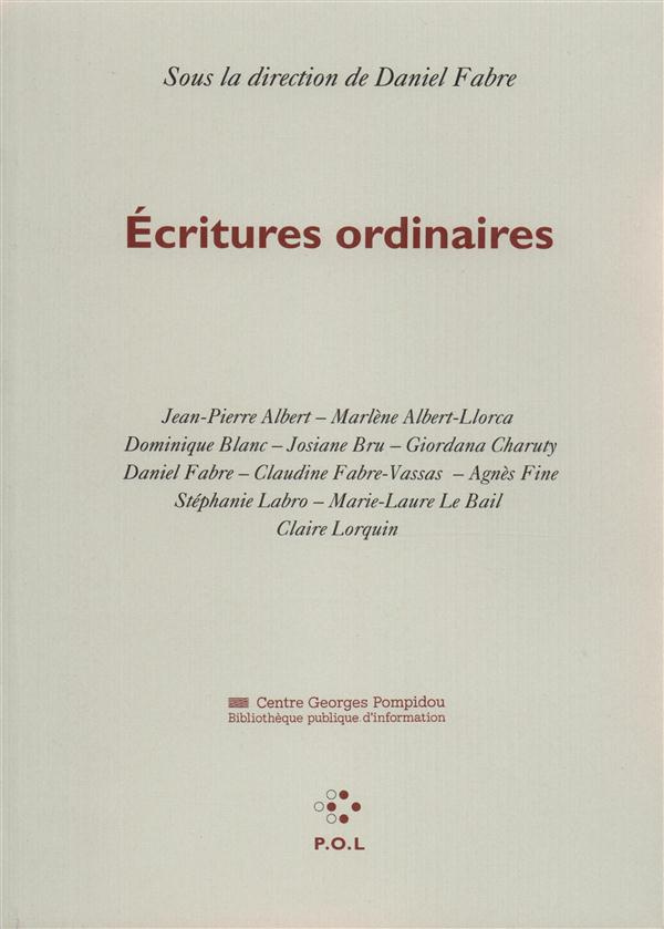 Écritures ordinaires