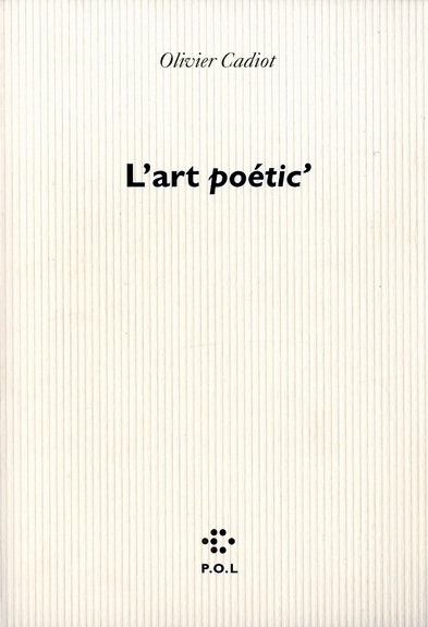 L'art poetic'. 2ème édition