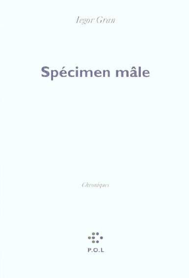 Spécimen mâle