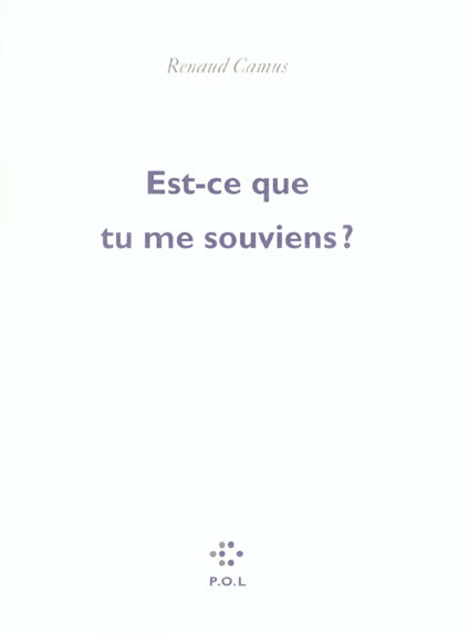 Est-ce que tu me souviens ?