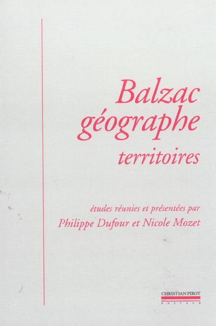 Balzac géographe. Territoires