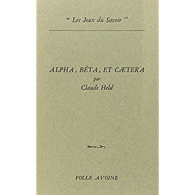 Alpha, bêta et cñtera