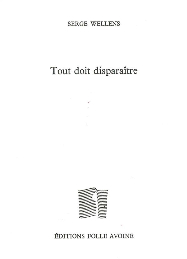 Tout doit disparaitre