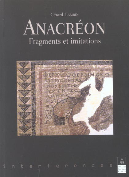 Anacréon. Fragments et imitations