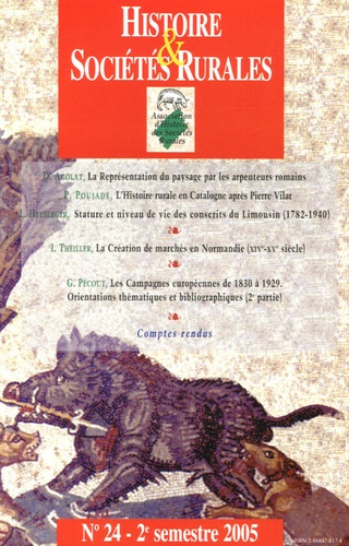 Histoire & Sociétés Rurales N° 24, 2e semestre 2005