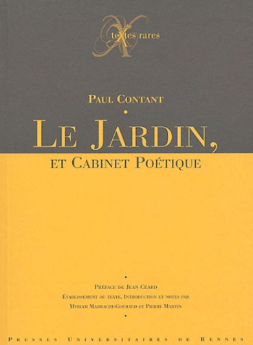 Le jardin, et cabinet poétique