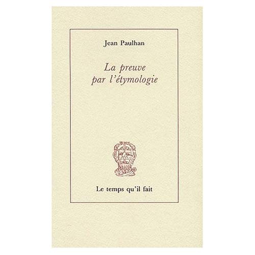 La preuve par l'étymologie