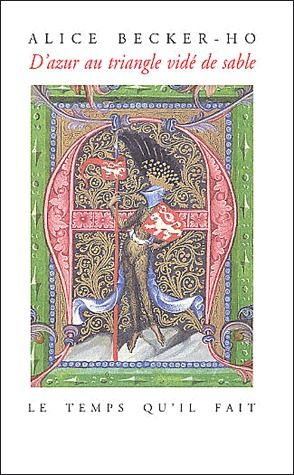 D'azur au triangle vidé de sable