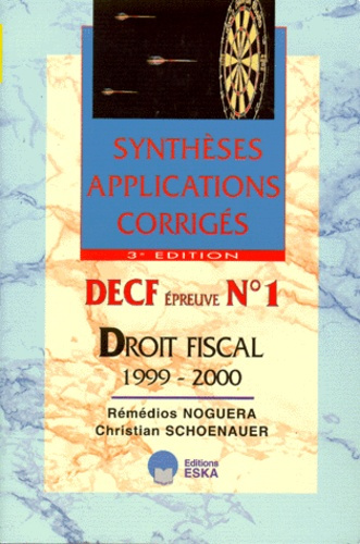 DROIT FISCAL DECF N° 1. 3ème édition 1999-2000