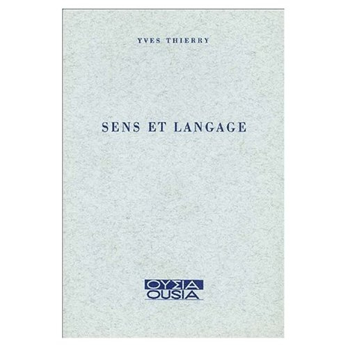 SENS ET LANGAGE