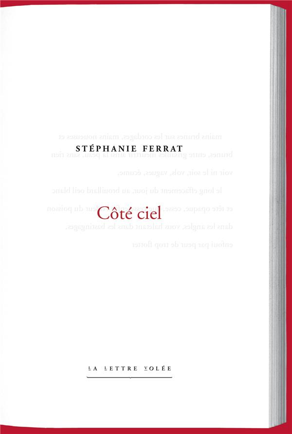 Côté ciel. Notes d'atelier