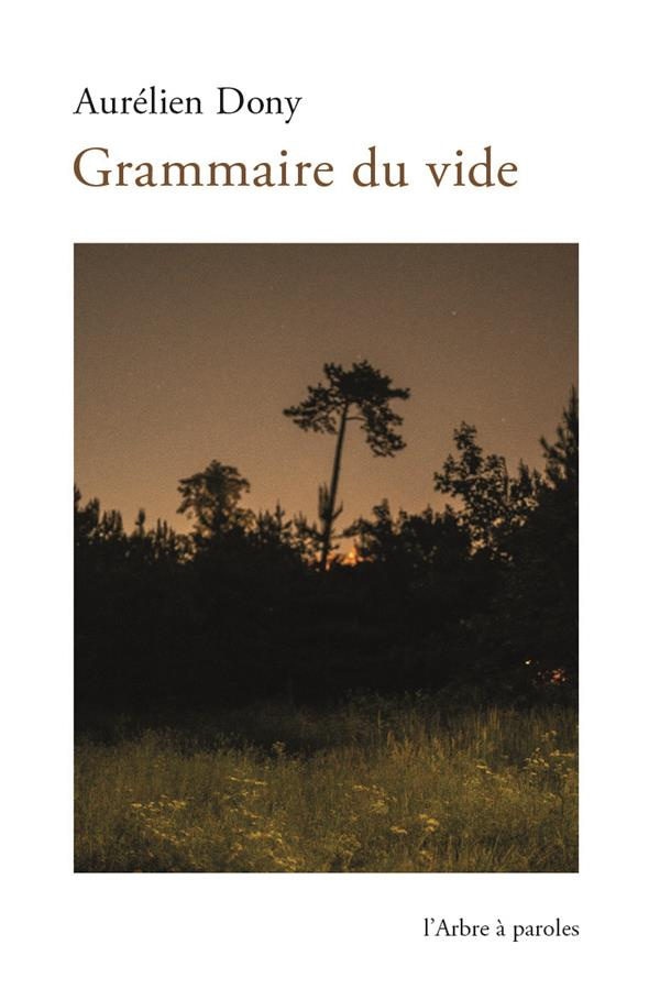 GRAMMAIRE DU VIDE