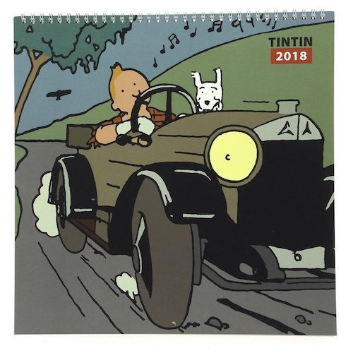 Tintin calendrier 2018