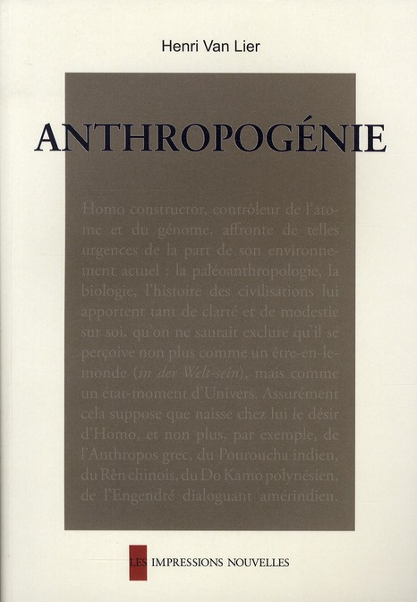 Anthropogénie