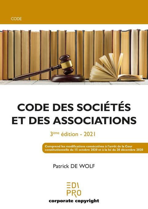 Code des sociétés et des associations. 3e édition